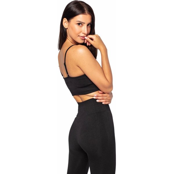 Biustonosz bezszwowy damski Vibe Seamless Carpatree - czarny
