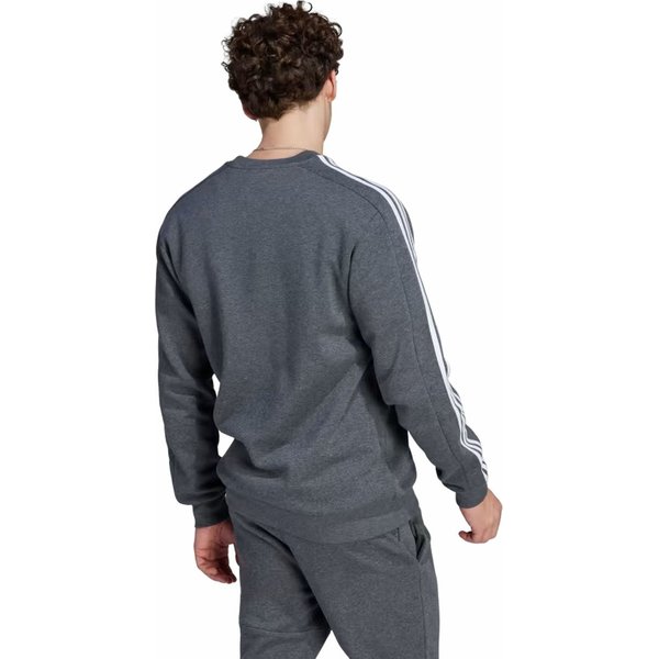 Bluza męska Essentials Fleece 3-Stripes Adidas - ciemnoszara