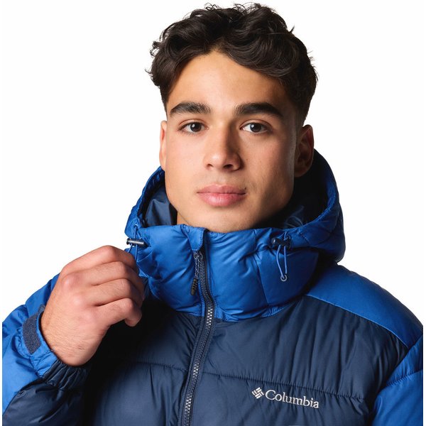 Kurtka puchowa męska Pike Lake II Hooded Columbia - Mountain Blue