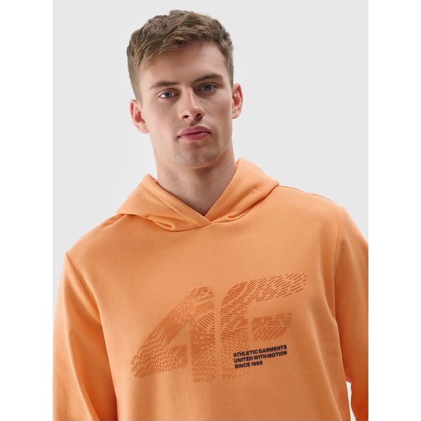Bluza męska TSWSM1585 4F - pomarańcz