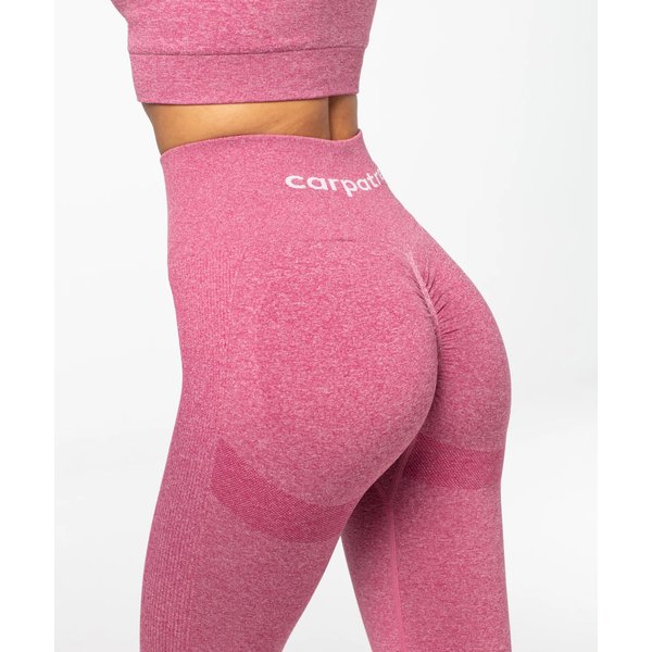 Legginsy bezszwowe damskie Allure Carpatree - Pink Melange