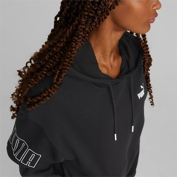 Bluza damska Power Colorblock Hoodie Puma - czarny
