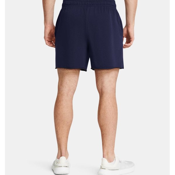 Spodenki męskie Rival Terry 6in Short Under Armour - Midnight Navy/Onyx White