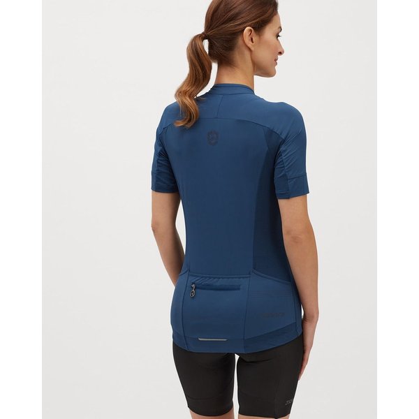 Koszulka rowerowa damska Montella Silvini - granatowy