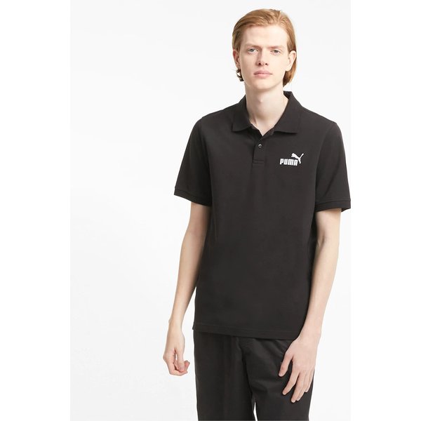 Koszulka męska polo Essentials Pique Puma - czarna