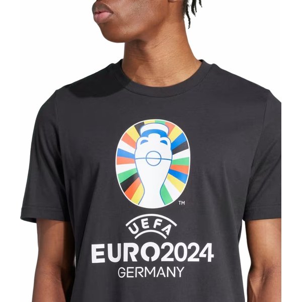 Koszulka męska Euro24 Adidas - Black