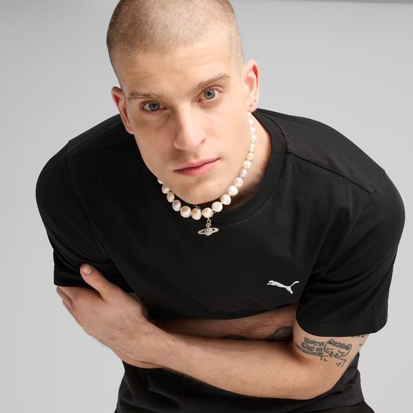 Koszulka męska Esse Small Logo Tee Puma - black