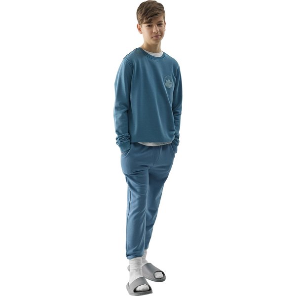 Bluza chłopięca 4FJWSS24TSWSM0936 4F - denim