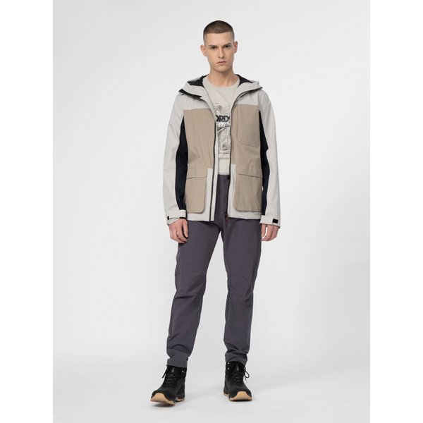 Kurtka męska H4L22 KUM060 4F - brązowa