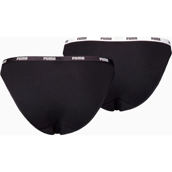 Majtki damskie Bikinis 2 pary Puma - czarne