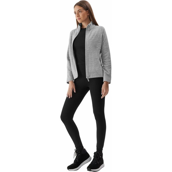 Polar damski 4FAW23TFLEF146 4F - chłodny jasny szary melanż