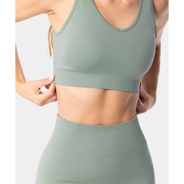 Biustonosz sportowy damski Simply Seamless Bra Carpatree - Pale Green