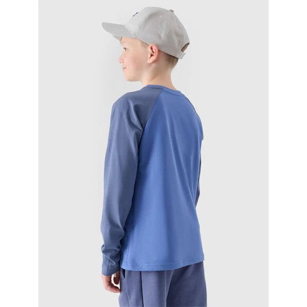 Longsleeve chłopięcy TLONM420 4F - jasny niebieski