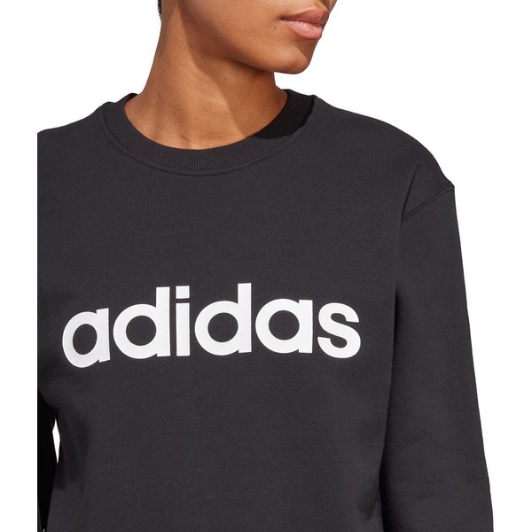 Bluza damska Essentials Linear French Terry Adidas - czarny