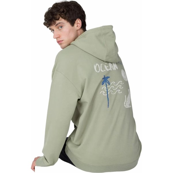 Bluza męska OTHSS23TSWSM329 Outhorn - zielona