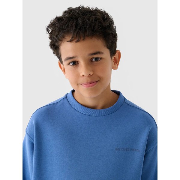 Bluza chłopięca TSWSM1713 4F - jasny niebieski