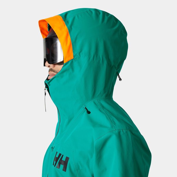 Kurtka narciarska męska Emiko Shell Helly Hansen - signal green