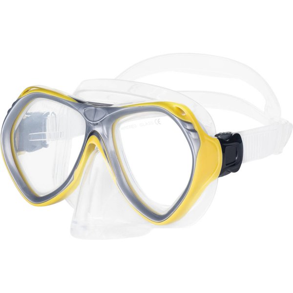 Zestaw do nurkowania juniorski Aura + Evo: maska+fajka+worek Aqua-Speed - żółty