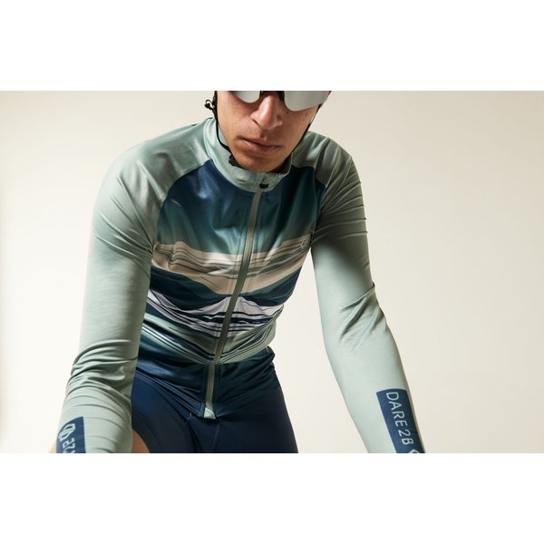 Longsleeve rowerowy męski AEP Revolving Dare2B - Black Tread Print