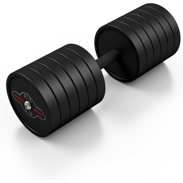 Hantla stalowa gumowana 47,5kg Marbo Sport