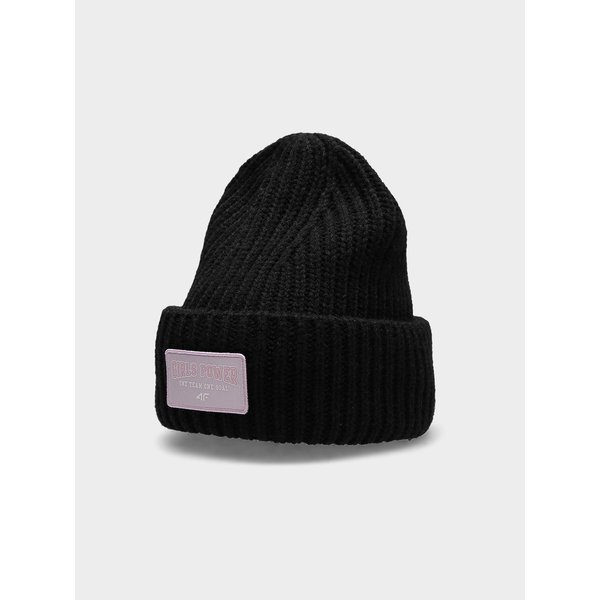 Czapka juniorska HJZ22 JCAD004 4F - czarna