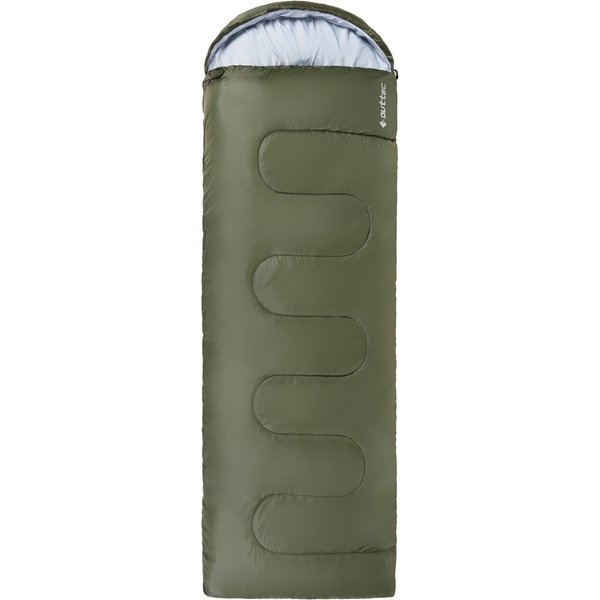 Śpiwór Hooded z kapturem ThermoCore 250, całoroczny Outtec - hooded zielony