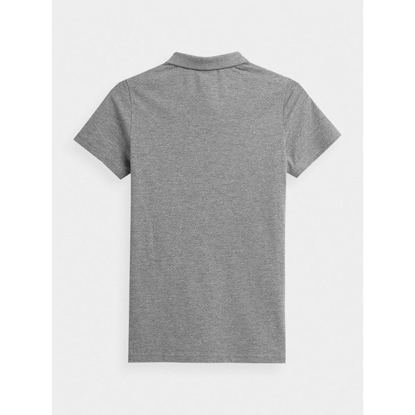 Koszulka damska polo H4L22 TSD356 4F - szara