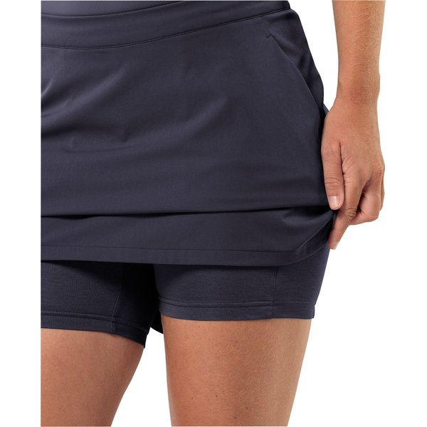 Spódnica trekkingowa ze spodenkami Hiking Alpine Jack Wolfskin - czarna