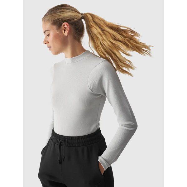 Longsleeve damski TLONF361 4F - szary