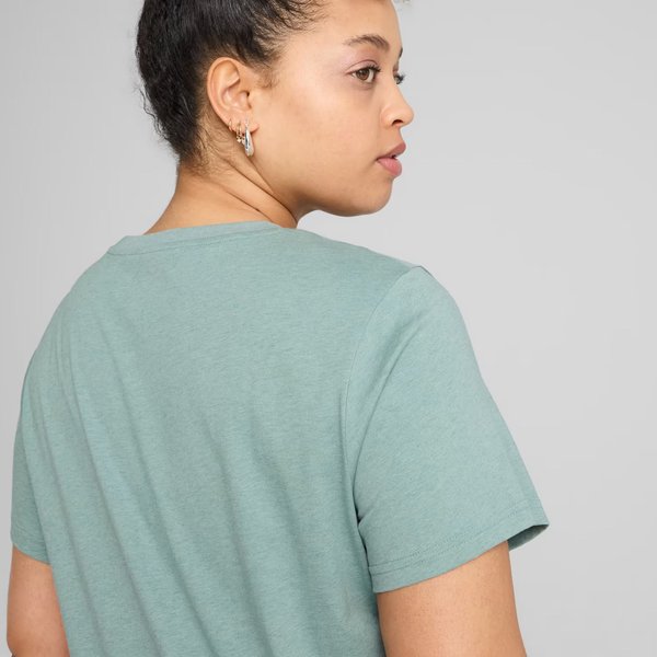 Koszulka damska ESS No. 1 Logo Heather Tee Puma - Green Moon