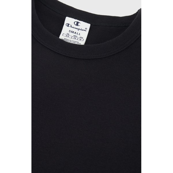 Koszulka damska C Logo Patch Crewneck Legacy Champion - czarny