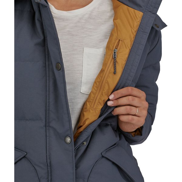 Płaszcz puchowy damski Downdrift Patagonia - Smolder Blue