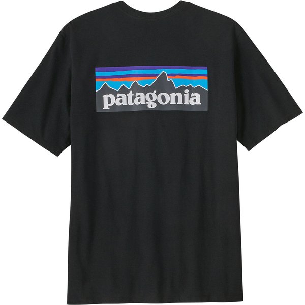 Koszulka męska P-6 Logo Responsibili Tee Patagonia - black