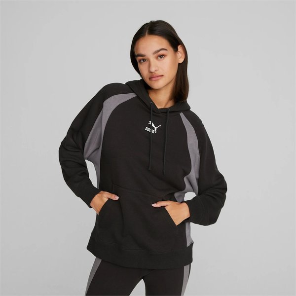 Bluza damska Classics Block Hoodie Puma - czarny