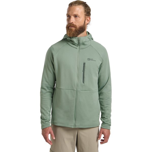 Polar męski Kolbenberg Hooded Fz Jack Wolfskin - eucalyptus