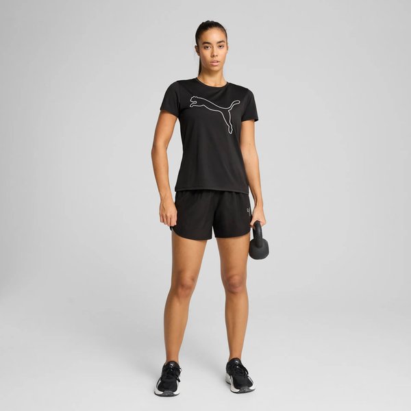 Koszulka damska Train All Day Essential Logo Puma - black