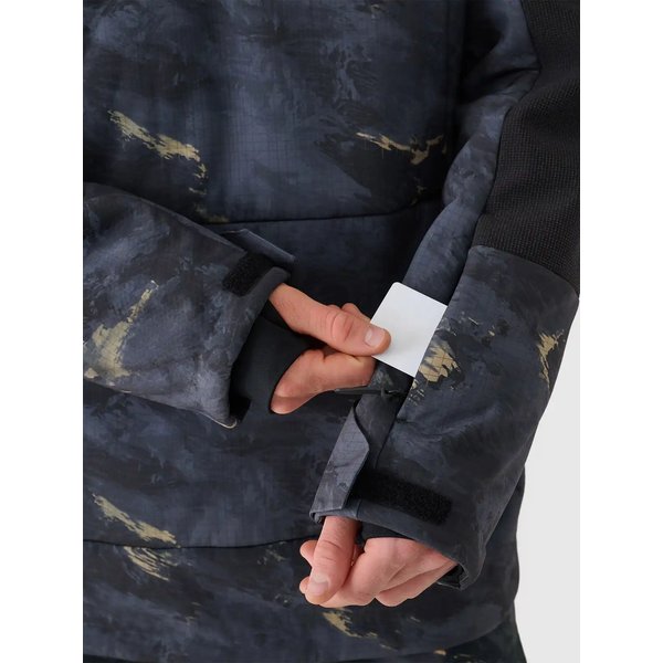 Kurtka snowboardowa męska TTJAM510 4F - multikolor allover