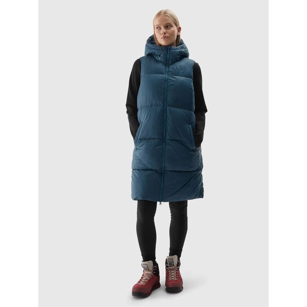 Kamizelka damska TVJAF143 4F - morska zieleń