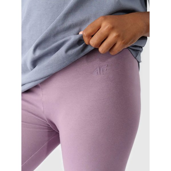 Legginsy dziewczęce 4FJWMM00TTIGF178 4F - fiolet
