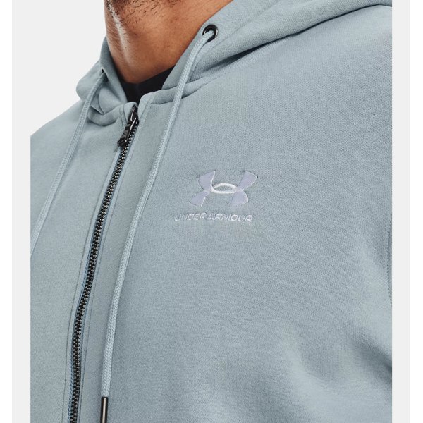Bluza męska Essential Fleece FZ Hood Under Armour - Harbor Blue / White