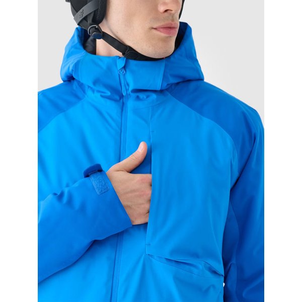 Kurtka narciarska męska TTJAM577 4F - niebieski