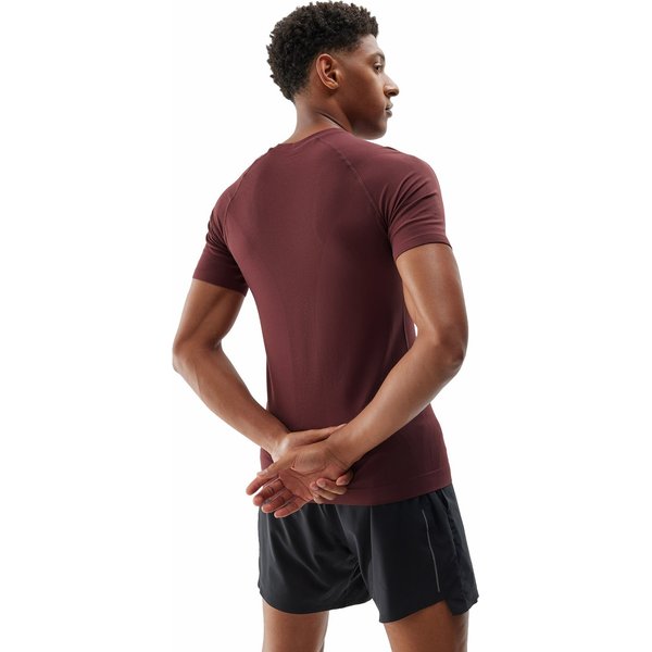 Koszulka męska 4FAW23TFTSM435 4F - ciemny czerwony