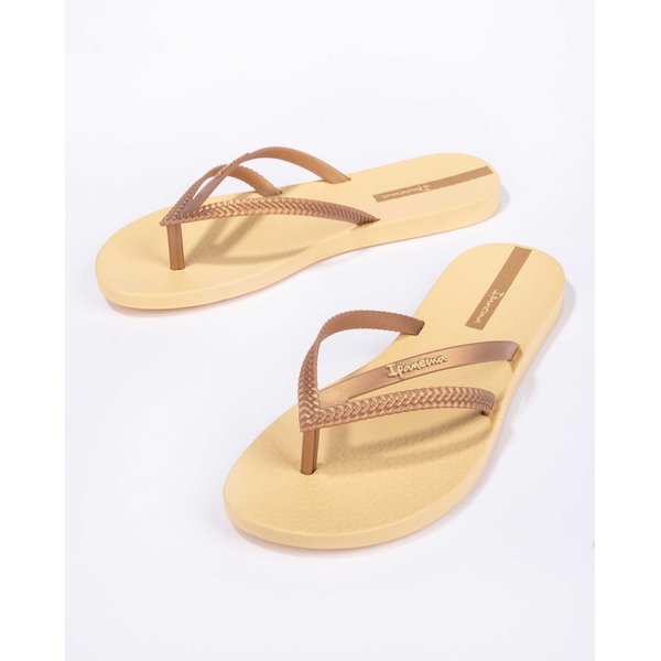Klapki, japonki Bossa Fem Ipanema - złote