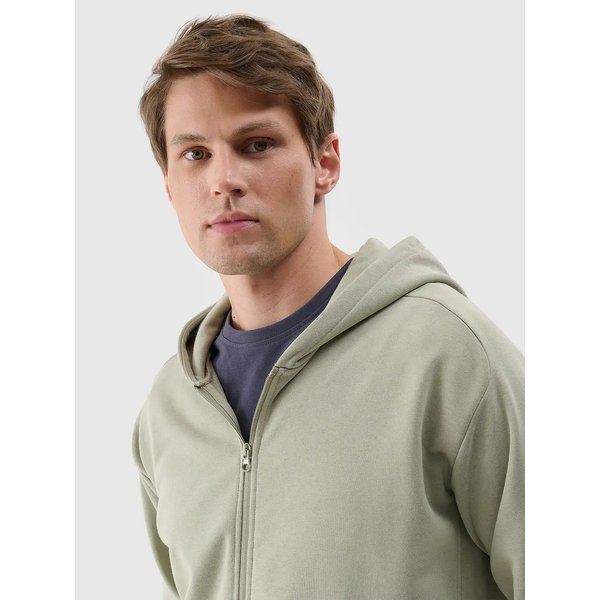 Bluza męska TSWSM1584 4F - oliwkowy