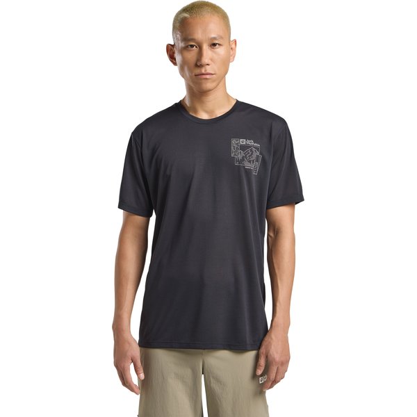 Koszulka męska Vonnan Graphic Jack Wolfskin - phantom