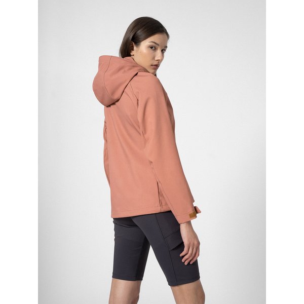 Softshell damski 4FSS23TSOFF046 4F - brązowy