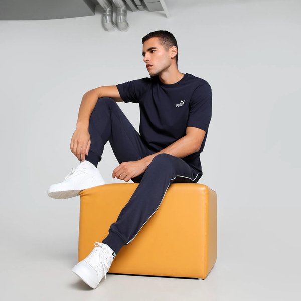 Koszulka męska Ess Small No.1 Logo Tee Puma - New Navy