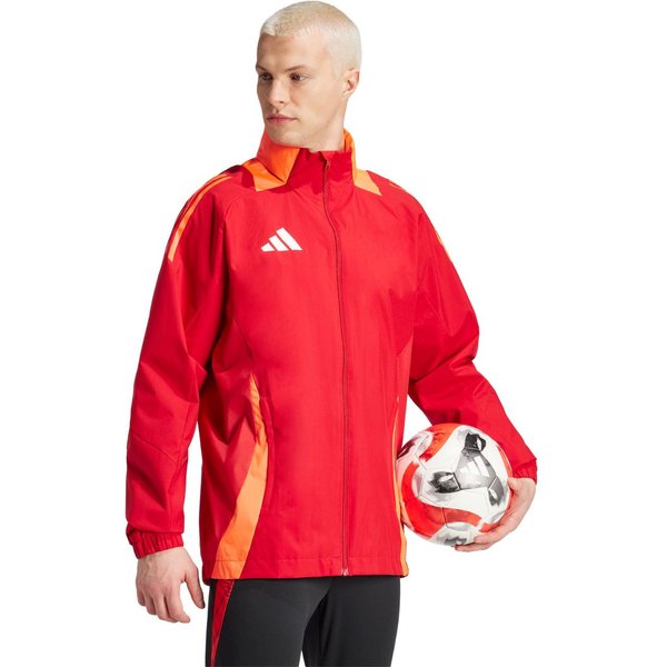 Kurtka męska Tiro 24 Competition All-Weather Adidas - czerwona