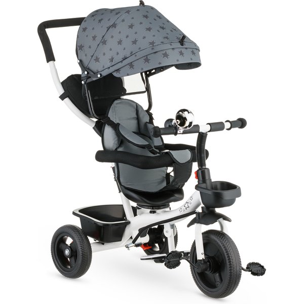 Rowerek trójkołowy 3w1 obracany Stars - gwiazdki