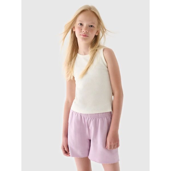 Bezrękawnik dziewczęcy TSLEF111 4F - złamana biel